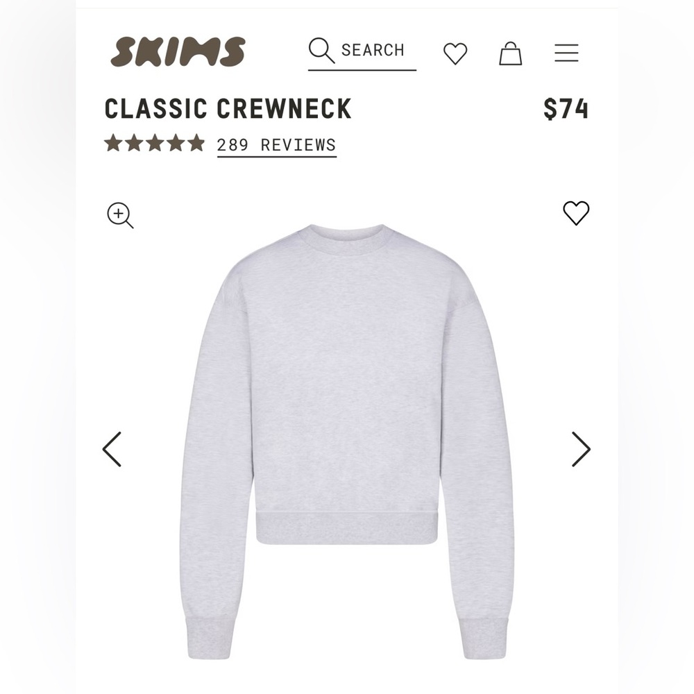 SKIMS Classic Crewneck Sweatshirt